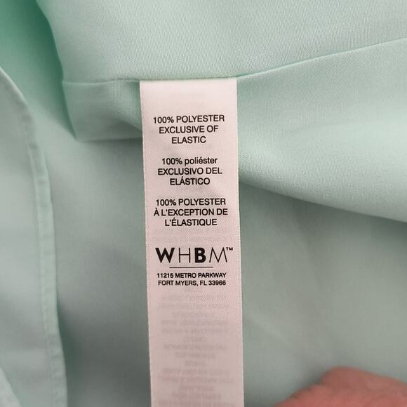 White House Black Market Halter Neck Dress Women's Sz 14 Green Sleeveless Lined - Picture 15 of 16